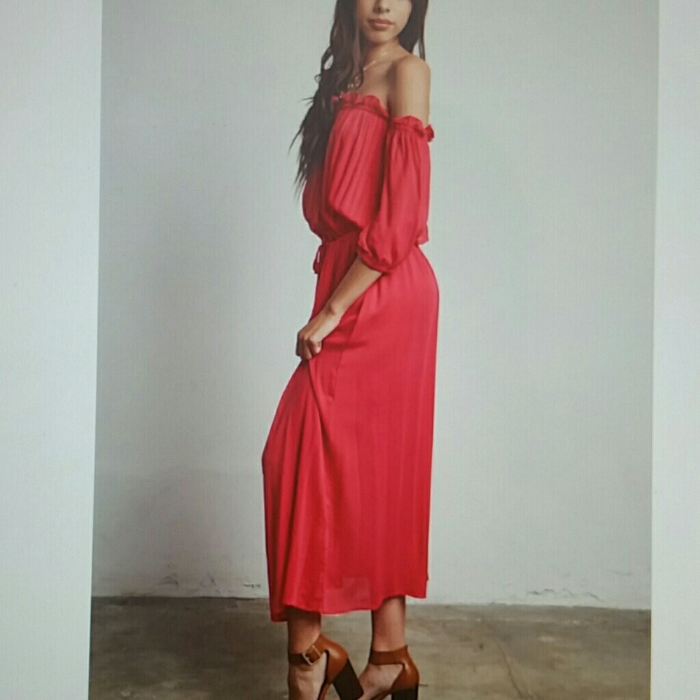 Long maxi dress off shoulder - Picture 2 of 6